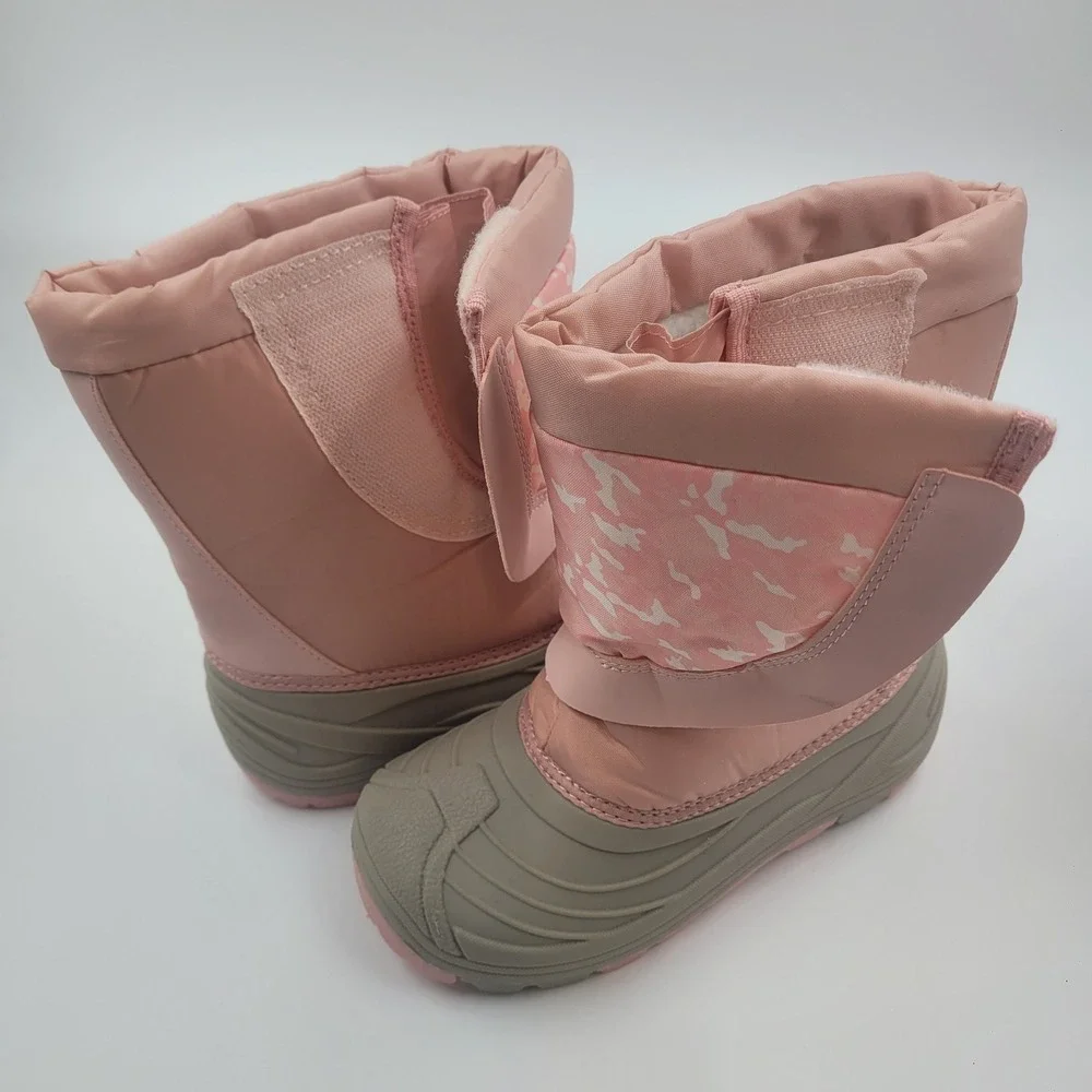 NEW Dream Pairs Snow Boots! Anti-Slip, Water Resistant Pink Beige Size 1